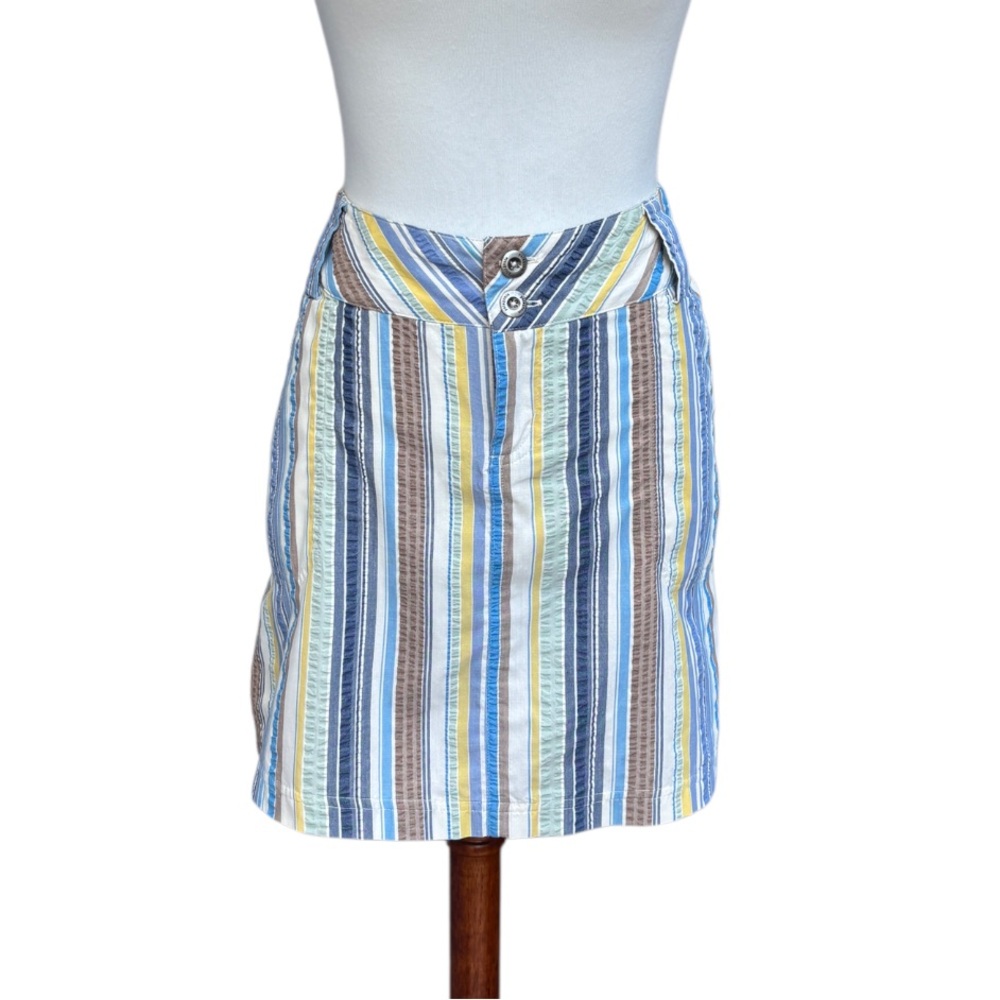 Patagonia Women’s 6 “Netty” Retro Striped Lightweight Mini Skirt With Pockets - Picture 2 of 9